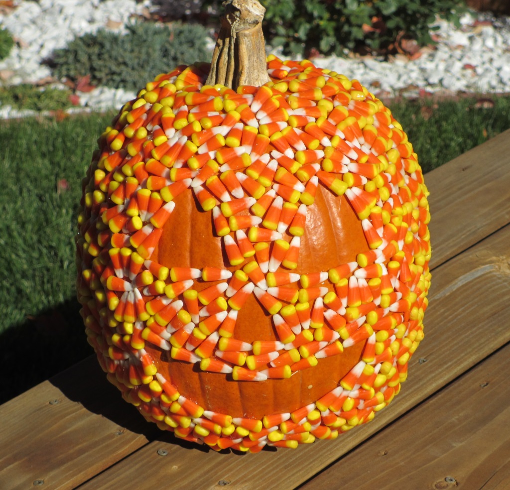 Candy Corn Covered Halloween Pumpkin - Life's A TomatoLife ...