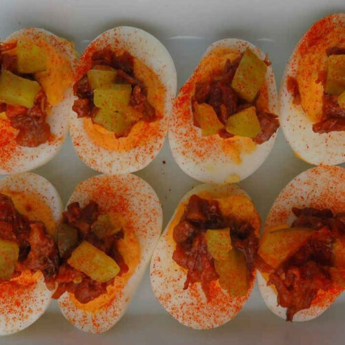 BBQ Deviled Eggs Life's A Tomato