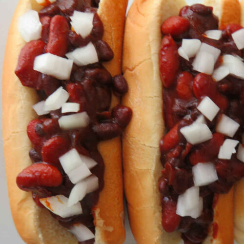 Barbecue Bean Chili Dogs