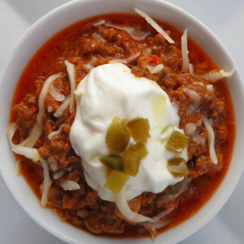 Beef Enchilada Dip