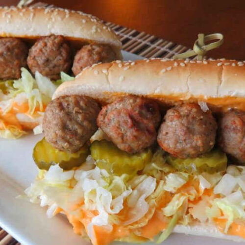 Big Mac Meatball Subs