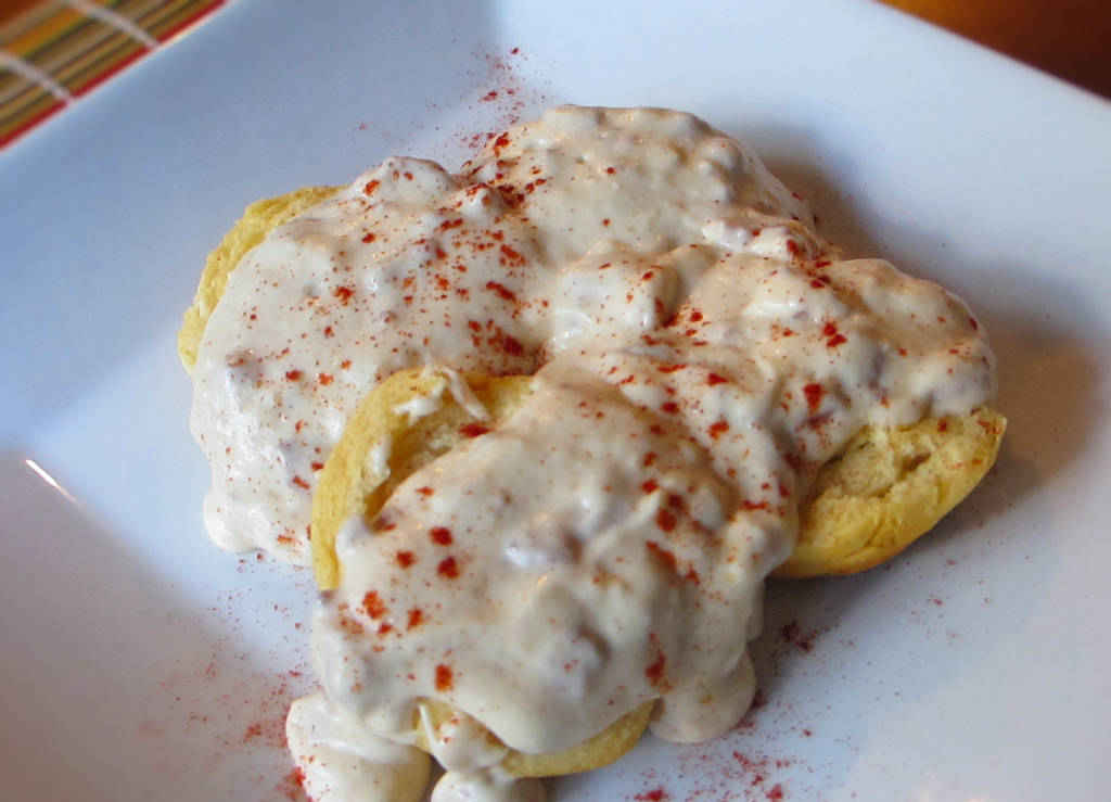 Biscuits and Tasso Gravy