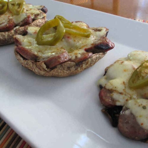 Bratwurst-Stuffed Mushrooms
