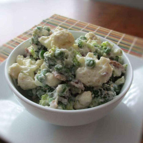 Broccoli Cauliflower Salad