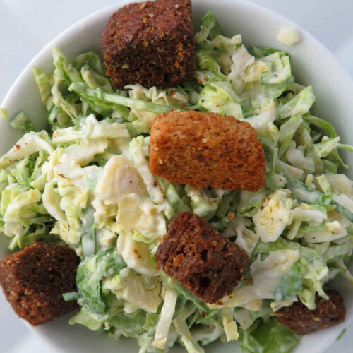 Brussels Sprouts Caesar Salad