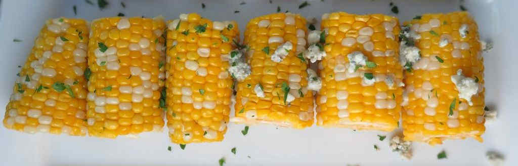 Buffalo Blue Cheese Corn on the Char-Broil Big Easy
