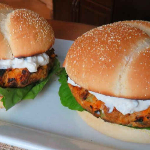 Buffalo Chicken Burgers