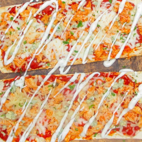 Buffalo Chicken Flatbread Pizza