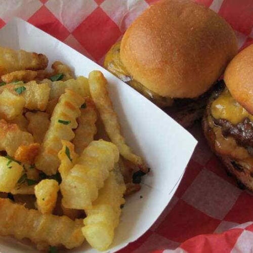 Cedar-Planked Beef Sliders