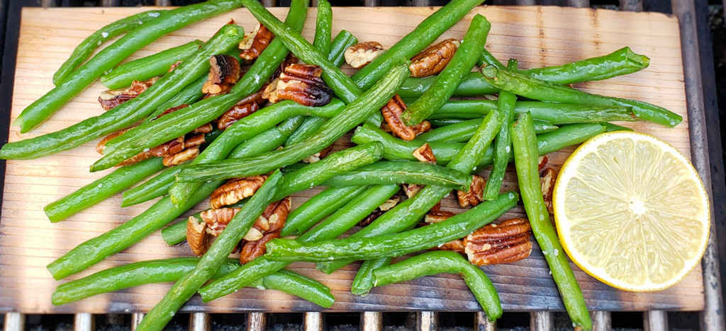 Cedar Planked Green Beans