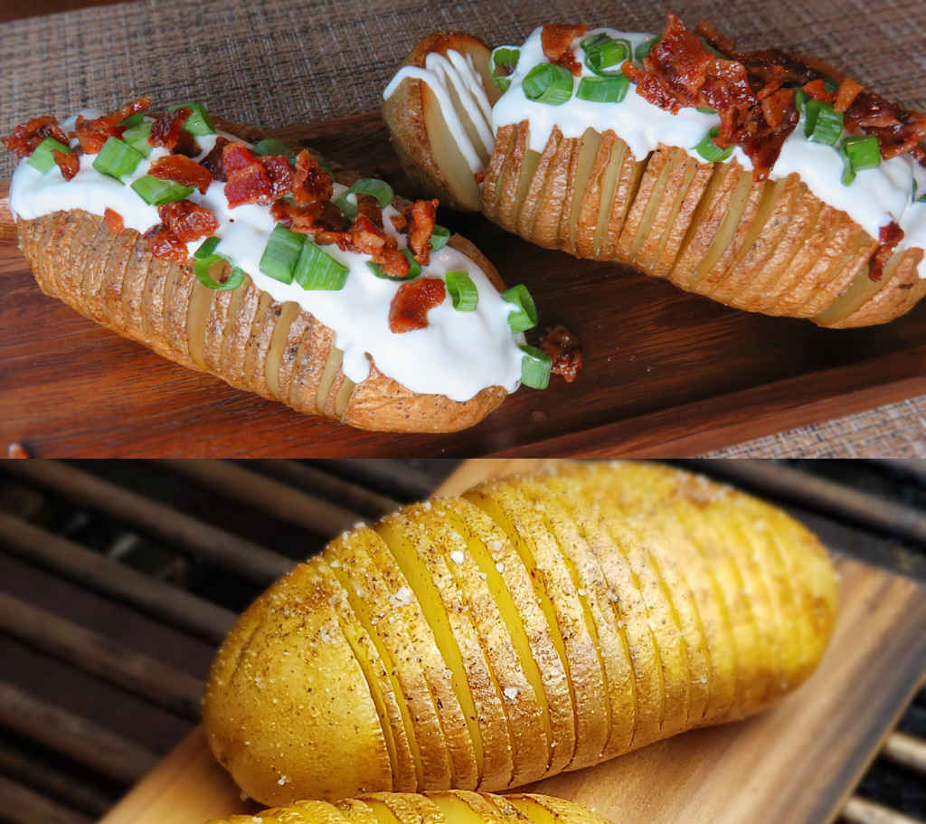 Cedar Planked Hasselback Potatoes - Life's A Tomato