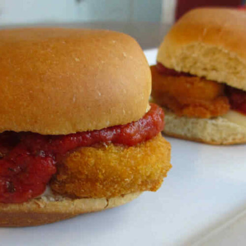 Cheater Chicken Parmesan Sliders