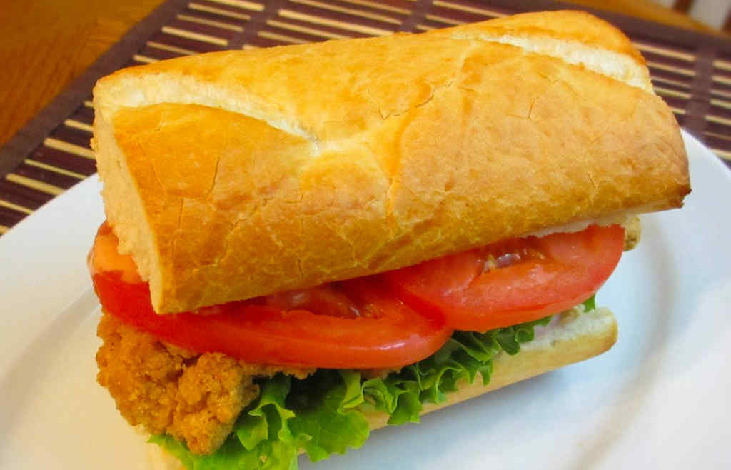 Cheater Crispy Chicken Po Boy