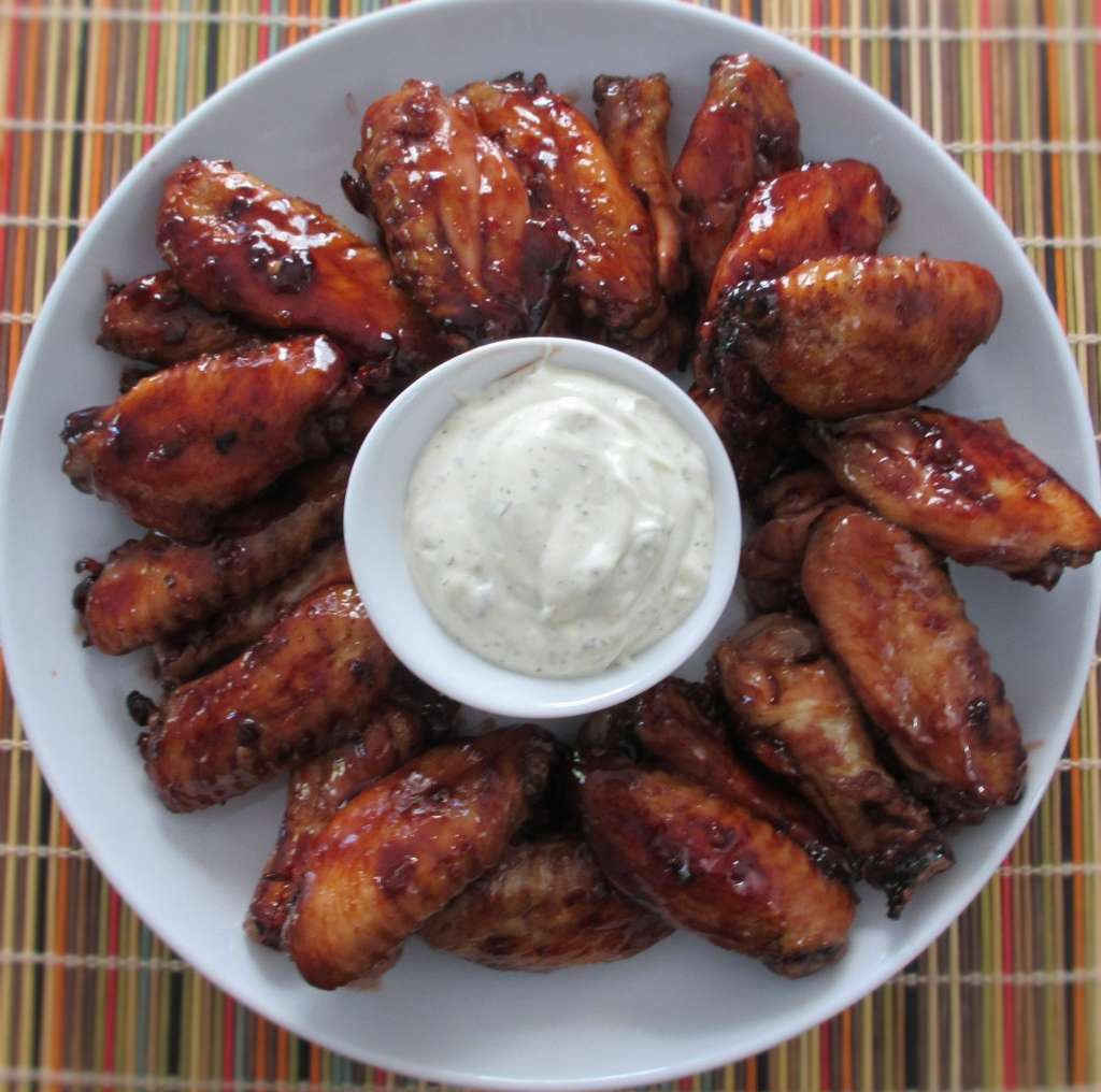 Chipotle Blackberry Wings on the Char-Broil Big Easy