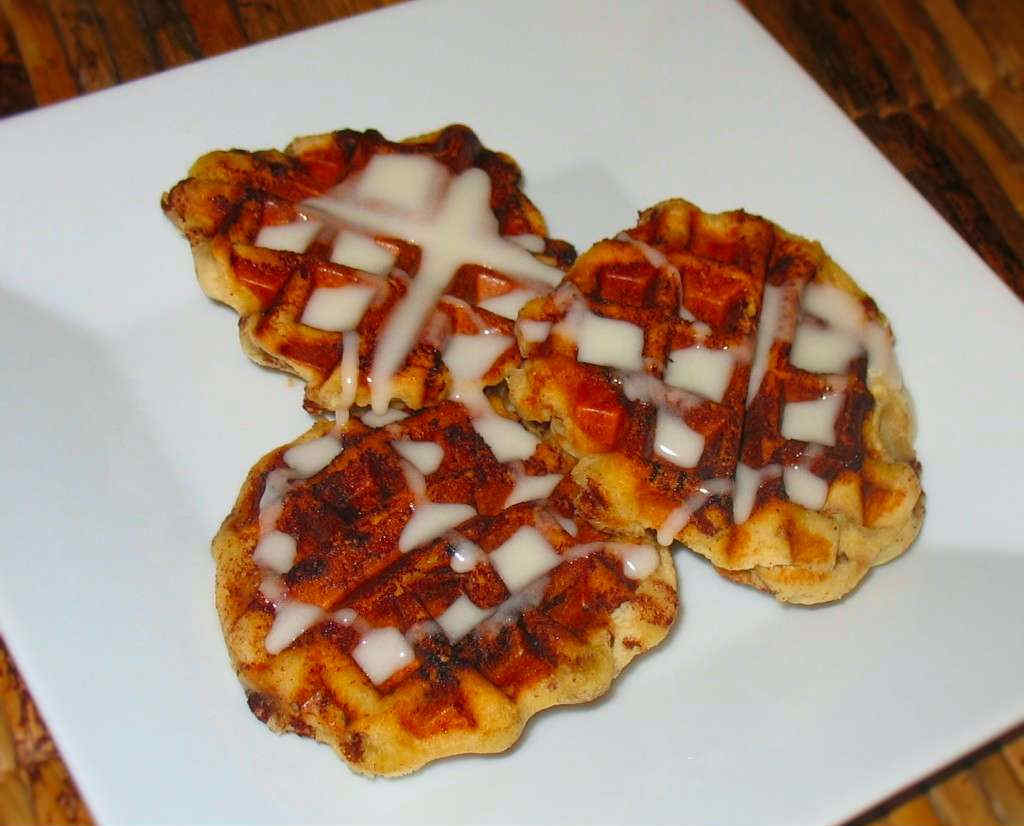 Cinnamon Roll Waffles