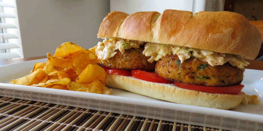 Crab Cake Po' Boy