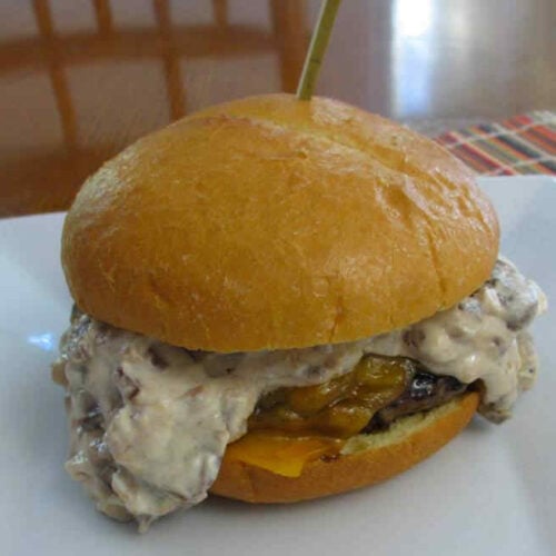 Creamy Mushroom Burger