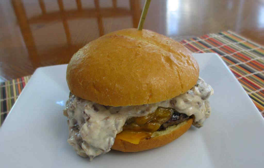 Creamy Mushroom Burger