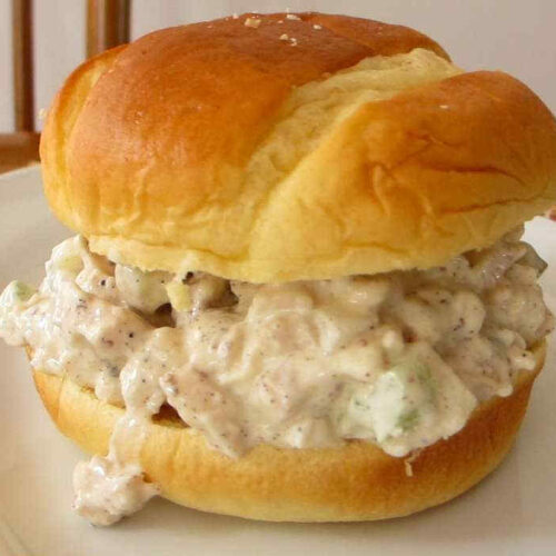 Creamy Smoked Chicken Salad Sandwich