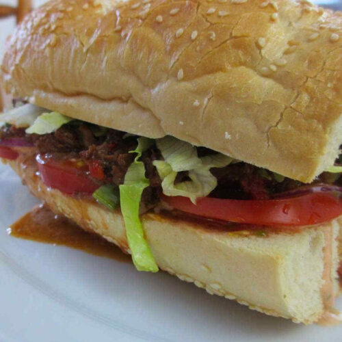 Creole Beef Debris Po Boy