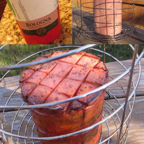 Creole Bologna on the Char-Broil Big Easy