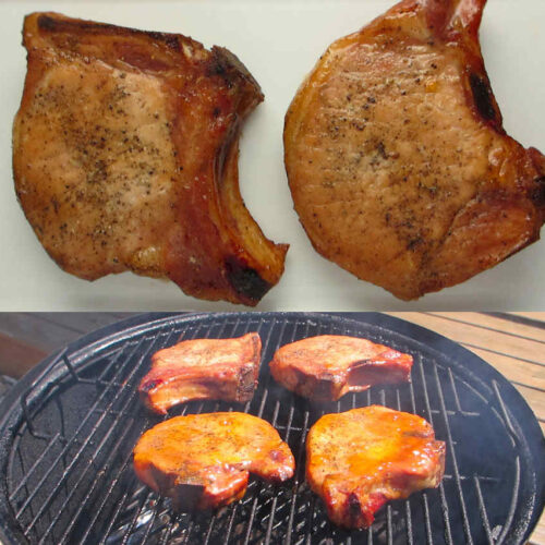 Cured Smoked Pork Chops