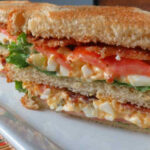 Deviled Egg Salad Club Sandwich