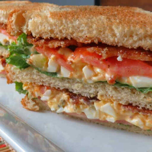 Deviled Egg Salad Club Sandwich Life's A Tomato