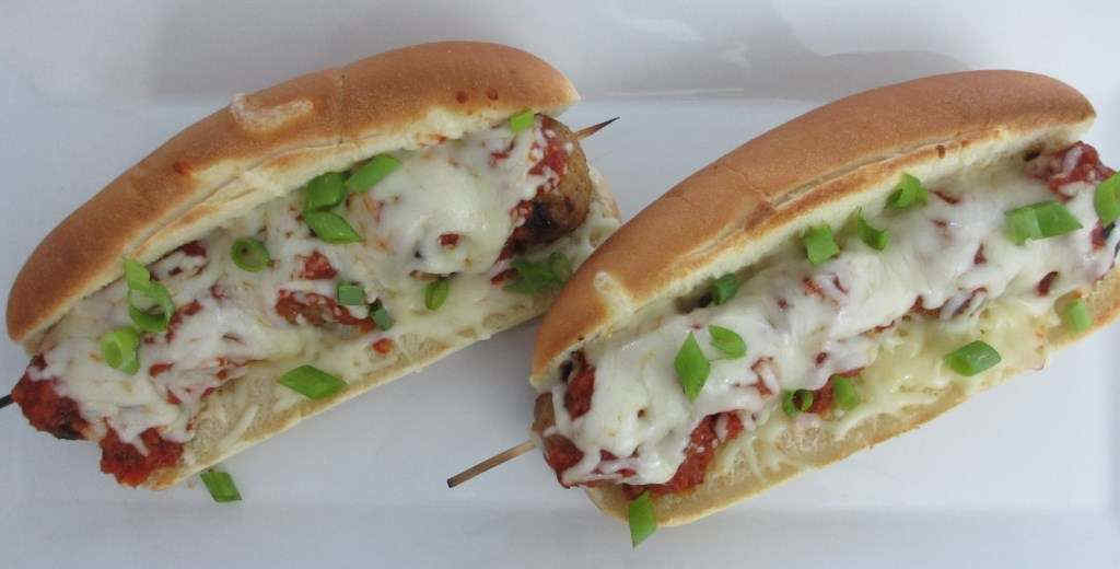 Easy Grilled Spicy Meatball Sandwiches