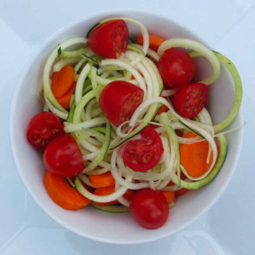 Easy Spiral Zucchini Salad Life's A Tomato