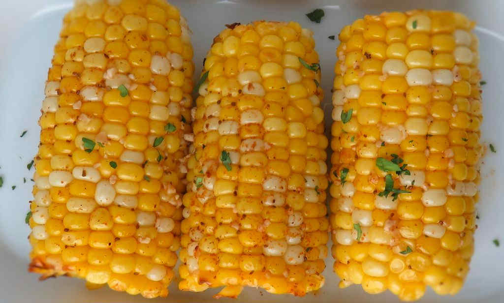 Garlic Old Bay Corn on the Char-Broil Big Easy