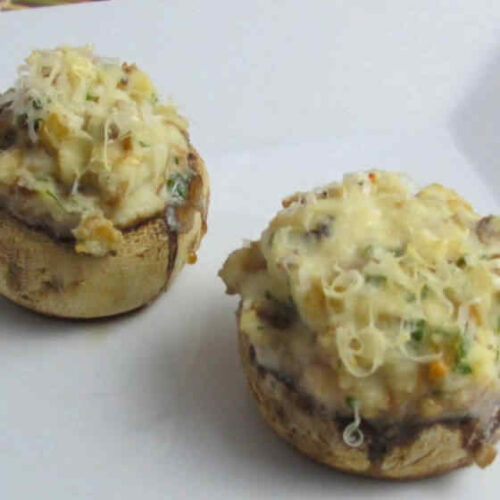 Garlic Ricotta Stuffed Mushrooms