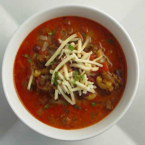 Green Chile Mac and Cheese Stew