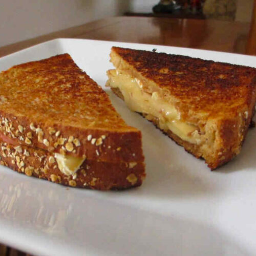Grilled Caramel Apple Cheese Sandwich