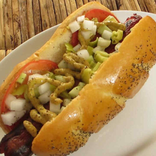 Grilled Chicago Hot Dog Life's A Tomato