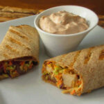 Grilled Chicken Wrap with Southwestern Dipping Sauce