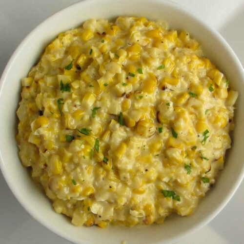 Grilled Cream Corn with Gorgonzola Cheese