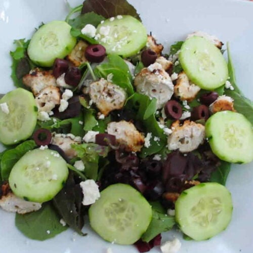 Grilled Greek Chicken Salad