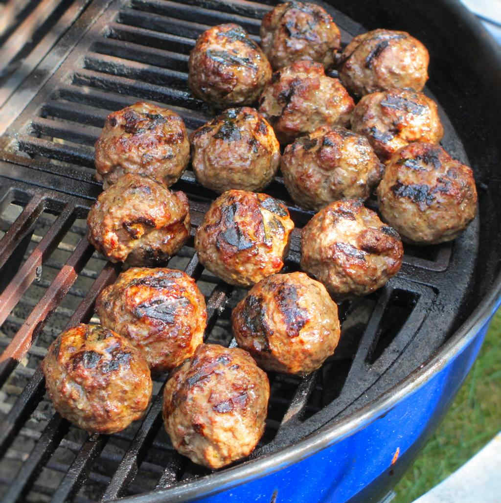 Grilled Gyro Meatballs