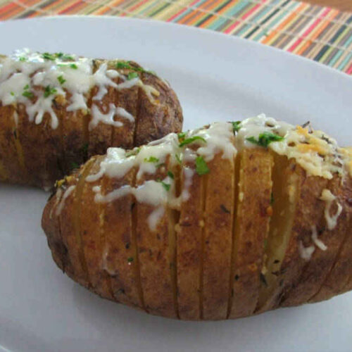 Grilled Hasselback Potatoes