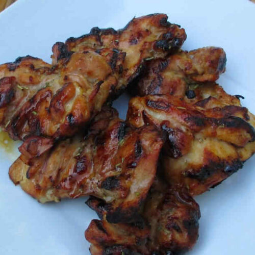 Grilled HoneyRosemary Chicken Thighs Life's A Tomato