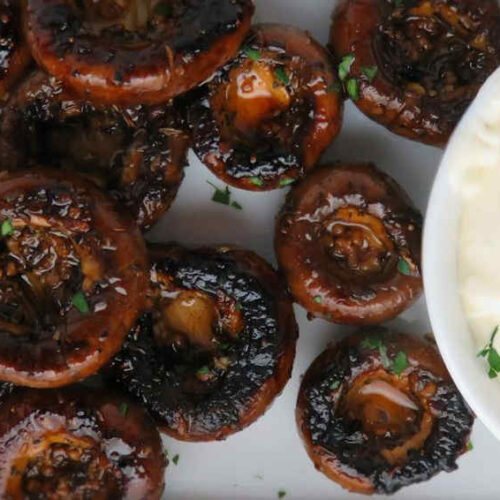 Grilled Marinated Mushrooms