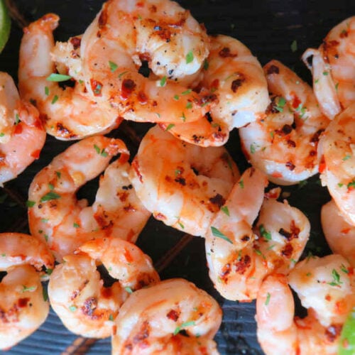 Grilled Shrimp with Spicy Lime Butter using Sous Vide