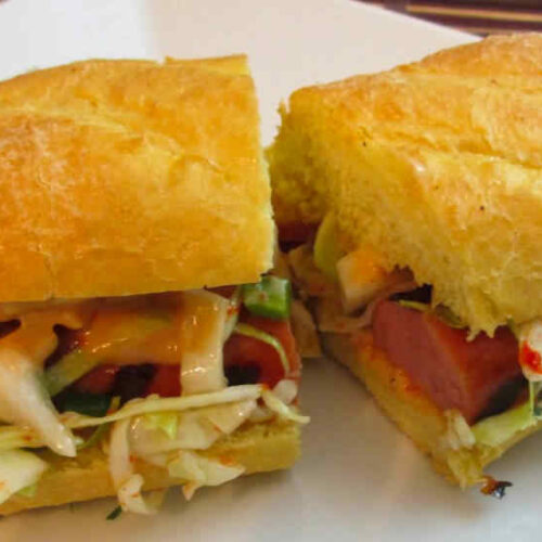 Grilled Smoked Sausage Po Boy
