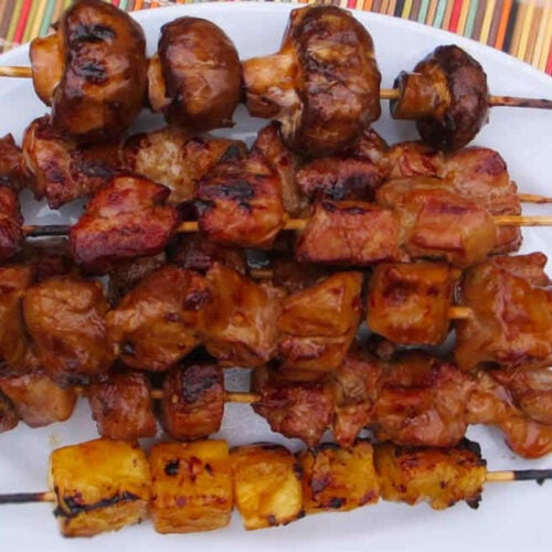 Grilled Teriyaki Pork Kabobs