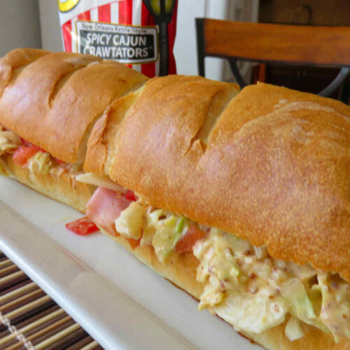 Ham and Swiss Po' Boy