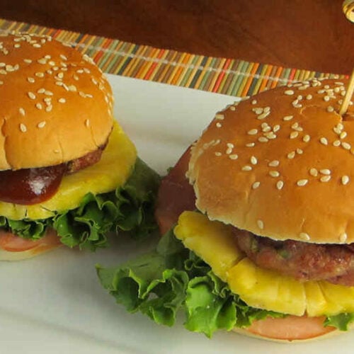 Hawaiian Pork Burgers