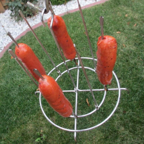 Jumbo Dogs on the Char-Broil Big Easy