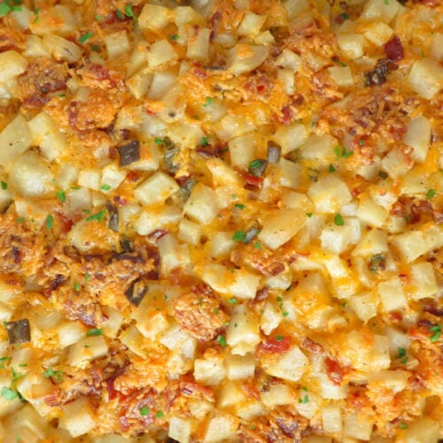 Mississippi Mud Cheesy Potatoes
