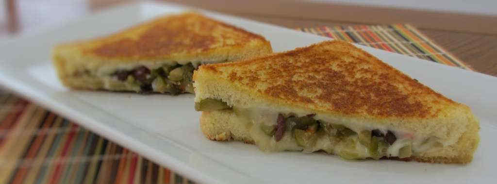 Muffuletta Grilled Cheese Sandwich